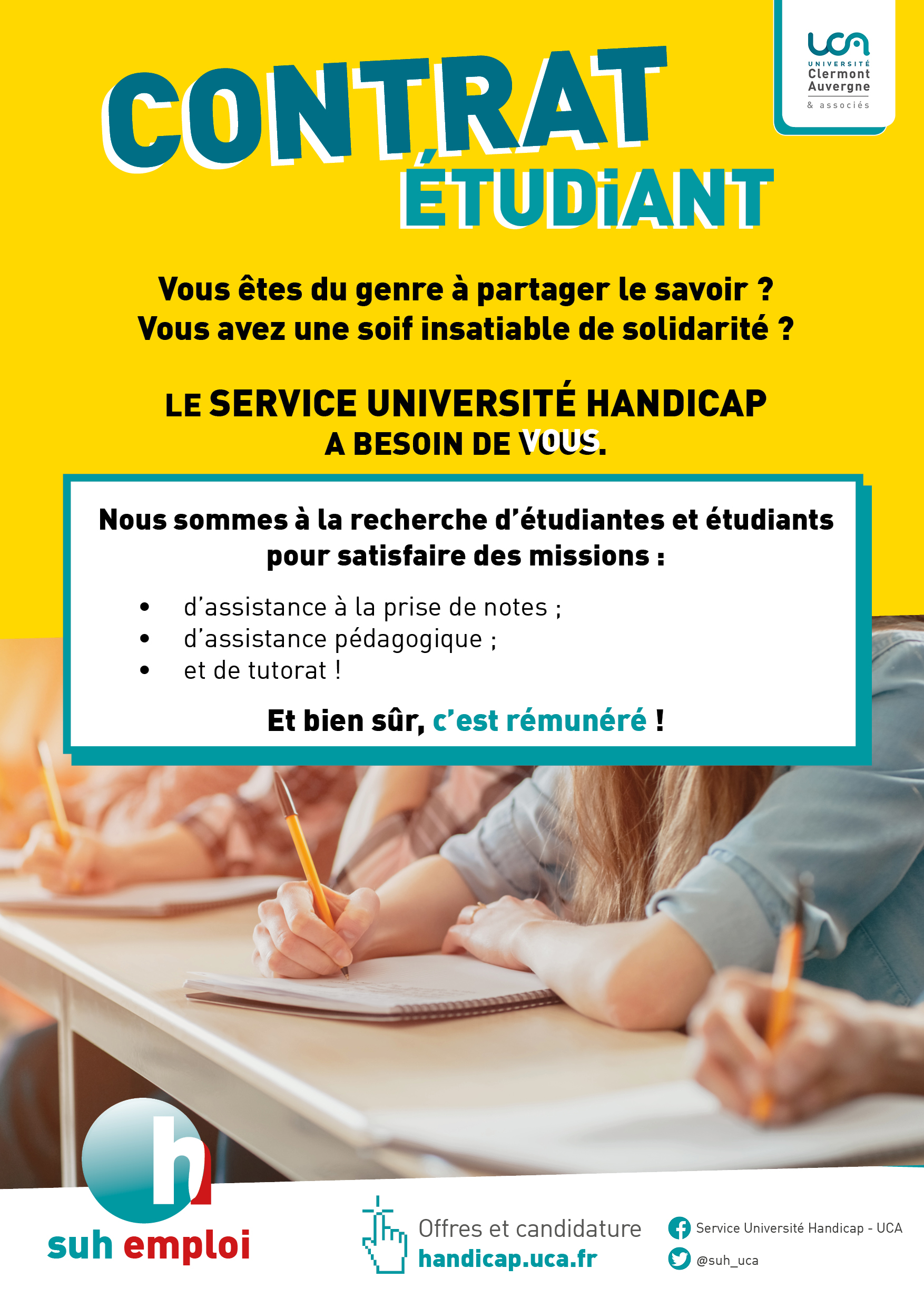 Le Service Universit Handicap recrute