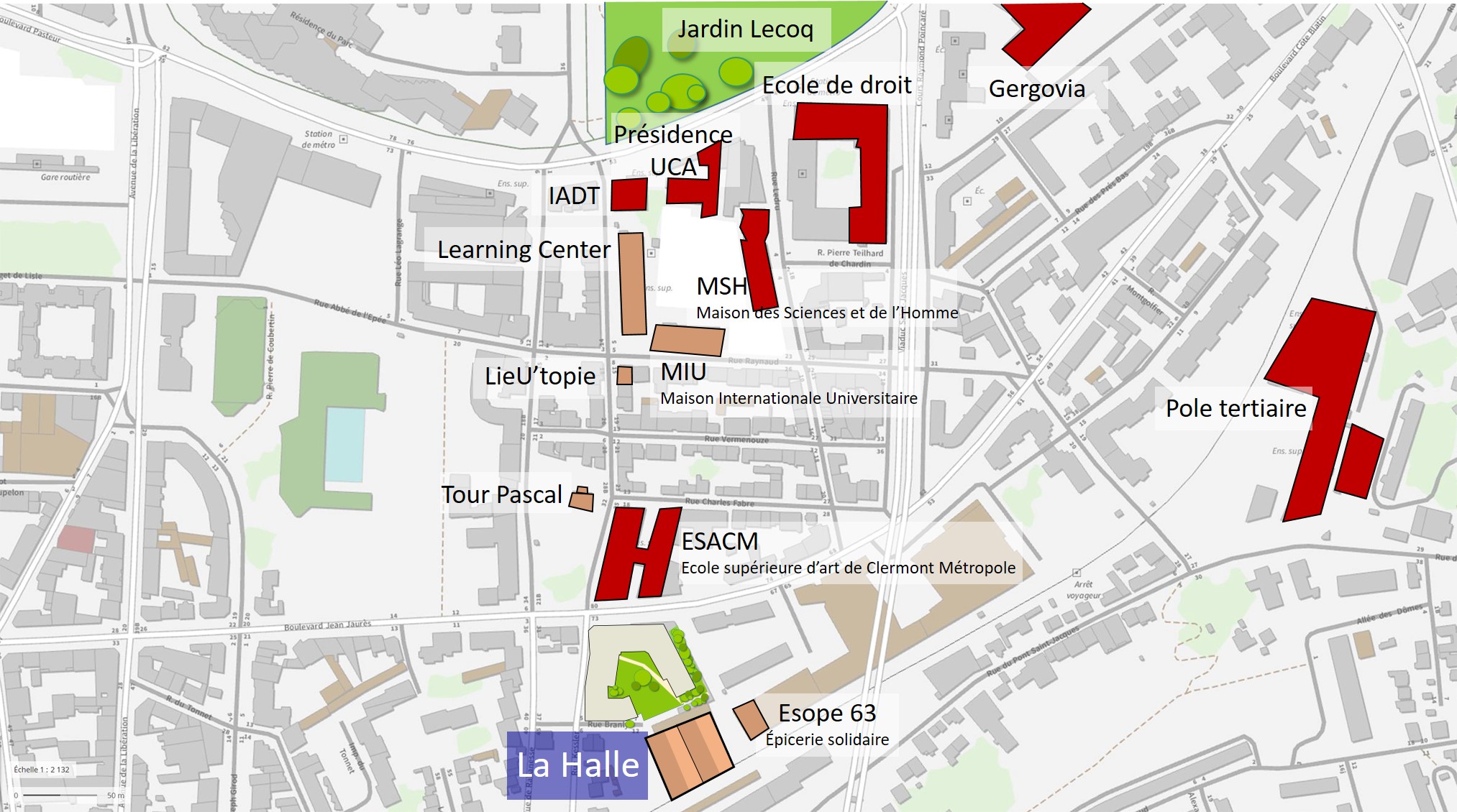 Plan de quartier - La Halle